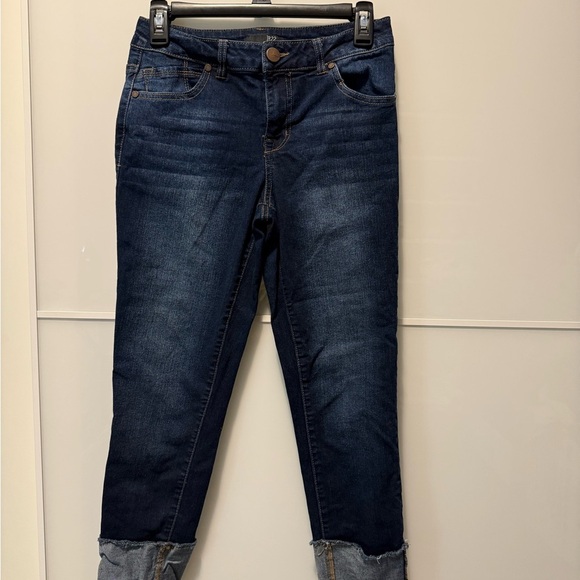 1822 Denim High Rise Skinny Jeans in Blue - Picture 3 of 6